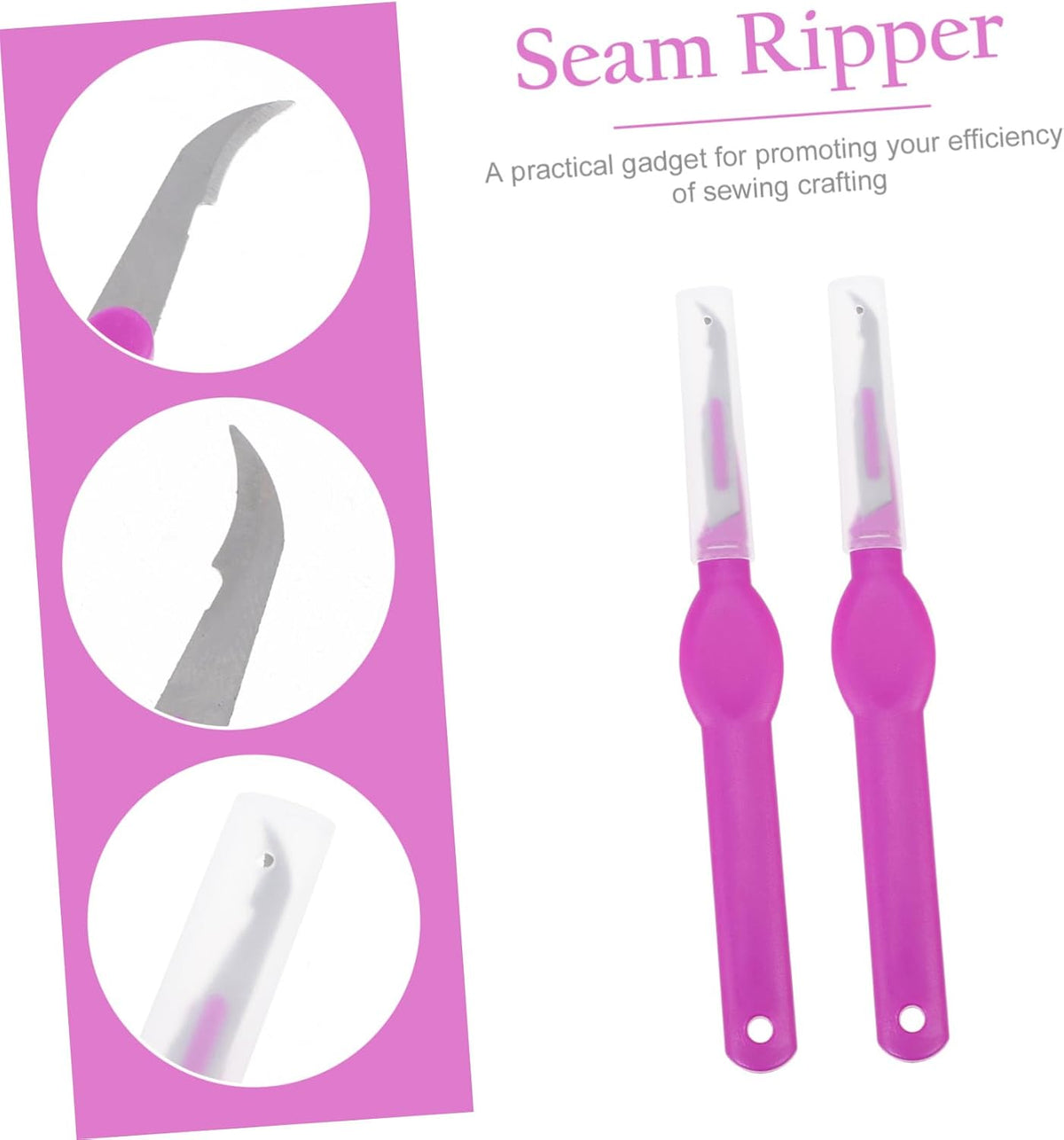 2pcs Seam Ripper Sewing Accessory for Needlework and Stitches