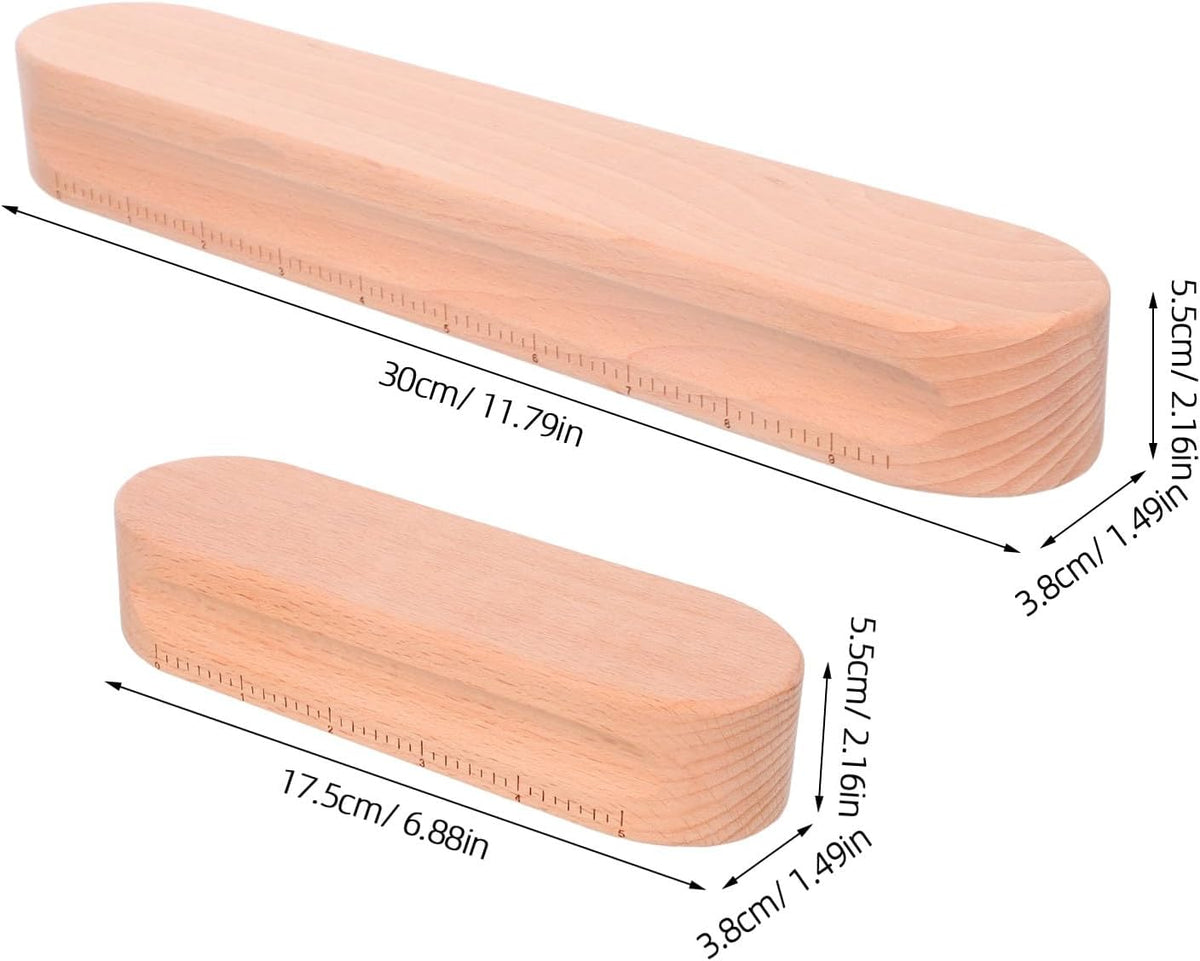2pcs Wooden Clapper Sewing Pressing Tool for Seam Flattening