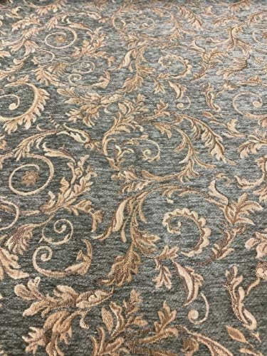 Upholstery Chenille Saxxon Floral Leaf Drapery Home Fabric the Yard