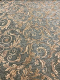 Upholstery Chenille Saxxon Floral Leaf Drapery Home Fabric the Yard