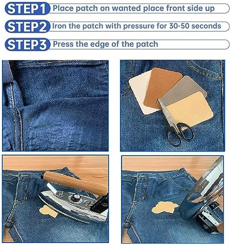 12PCS Iron-on Repair Patch, Cotton Repair Patch for Clothes Pants