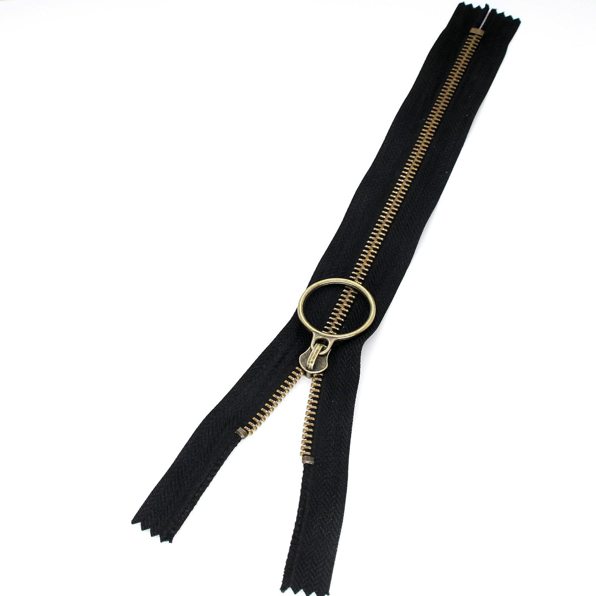 10 PCS 12 Inch (30cm) #5 Metal Zippers for Sewing Bags Crafts Antique