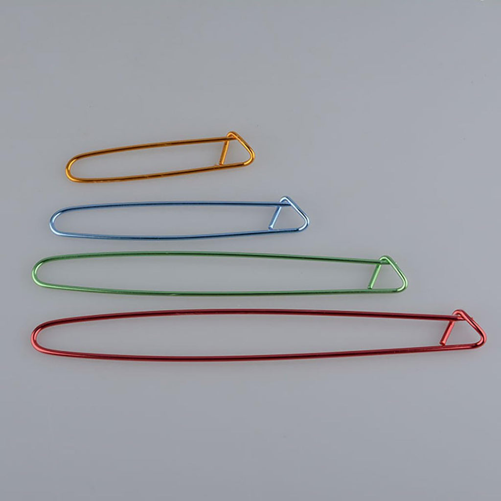 10 Pieces Aluminum Yarn Stitch Holder Safety Pins - 5 Sizes Crochet