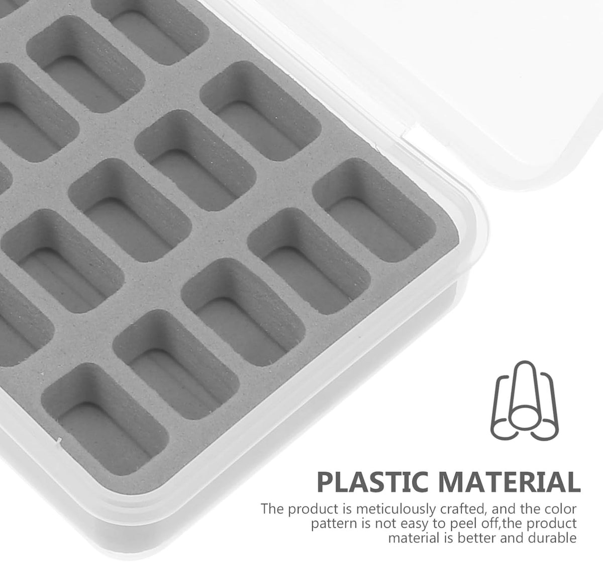 30 Slot Bobbin Storage Case for Home Sewists, Plastic Organizer