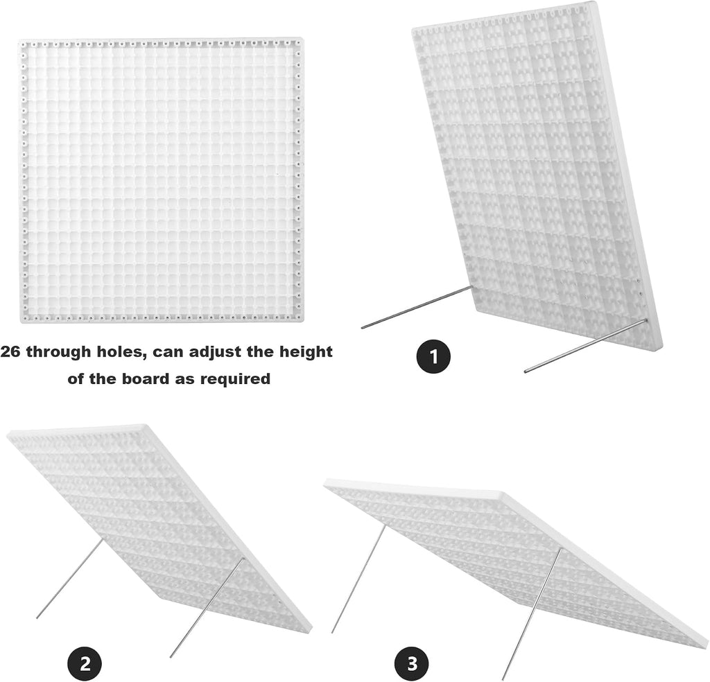 wuher 13''Granny Square Blocking Boards for Crochet Projects, Crochet