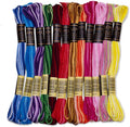 12 Pieces | Premium Embroidery Thread | 100% Egyptian Cotton Premium