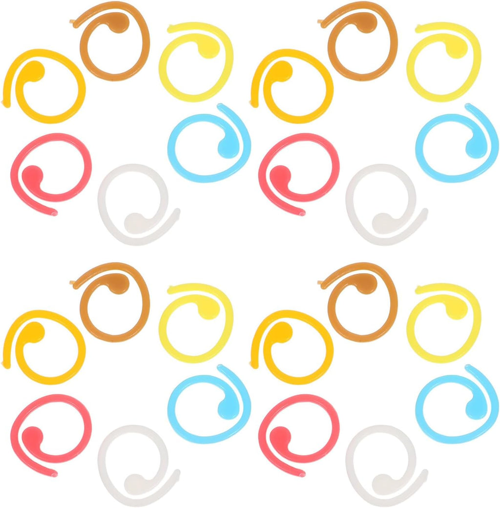 60pcs Spiral Stitch Markers for Knitting Winter Season Crochet