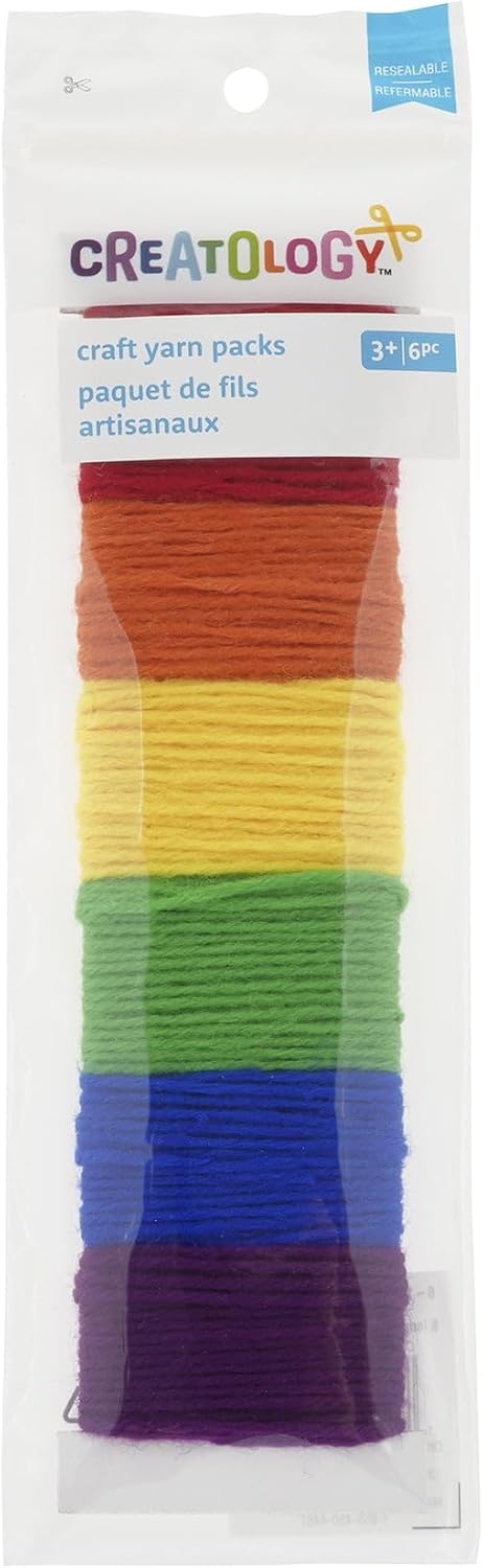 Creatology Primary Colors Yarn Pack - 6 Assorted Colors of Acrylic
