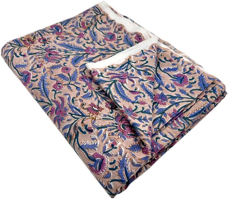 Pre-Cut Premium Hand Block Cotton Quilting Fabric By Yards- 100%