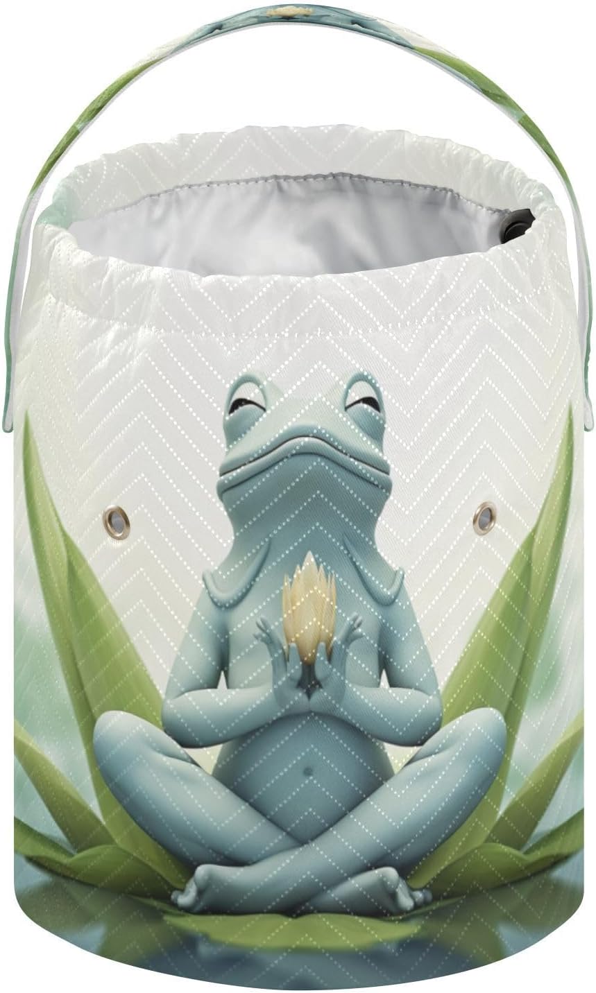 YETTASBIN Frog Yarn Storage Bag, Large Crochet Knitting Bag Organizer
