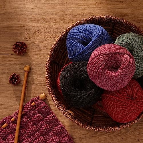 100% Merino Wool Yarn 3-Ply Luxurious and Soft Yarn for Hand Knitting