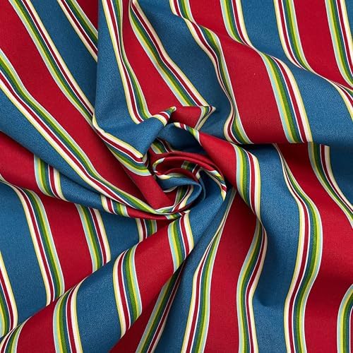 Tapas in Multi | Outdoor Waterproof Upholstery Fabric | Stripes