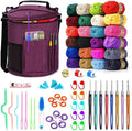 Crochet Kit for Beginners, 79 Pcs with 24 Colors Yarn & Storage Bag