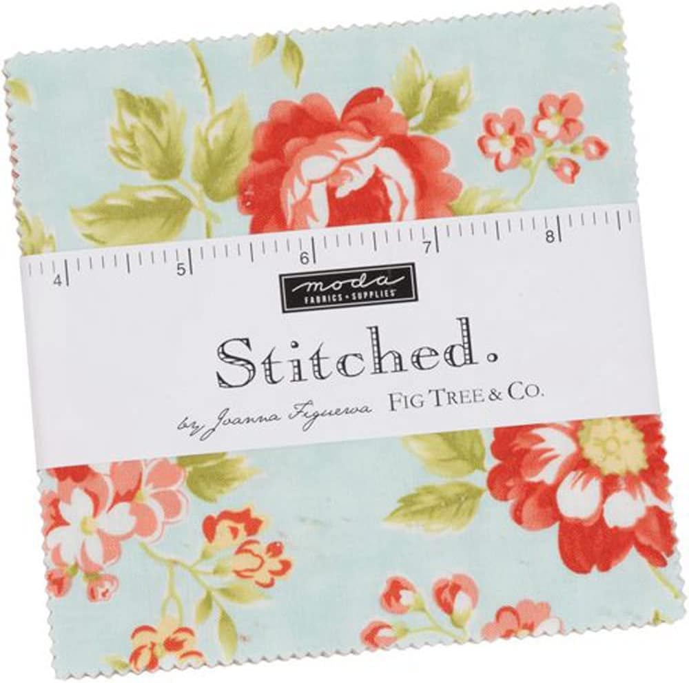 Moda Fabrics Stitched Charm Pack by Joanna Figueroa; 42-5'' Precut