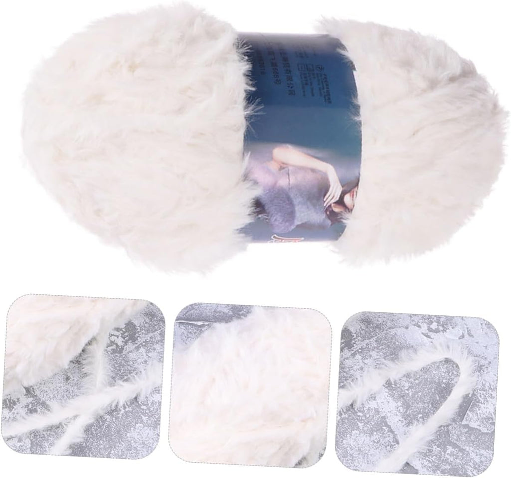 Xmas Supple Crocheting Yarn White Polyester for Knitting and Crochet