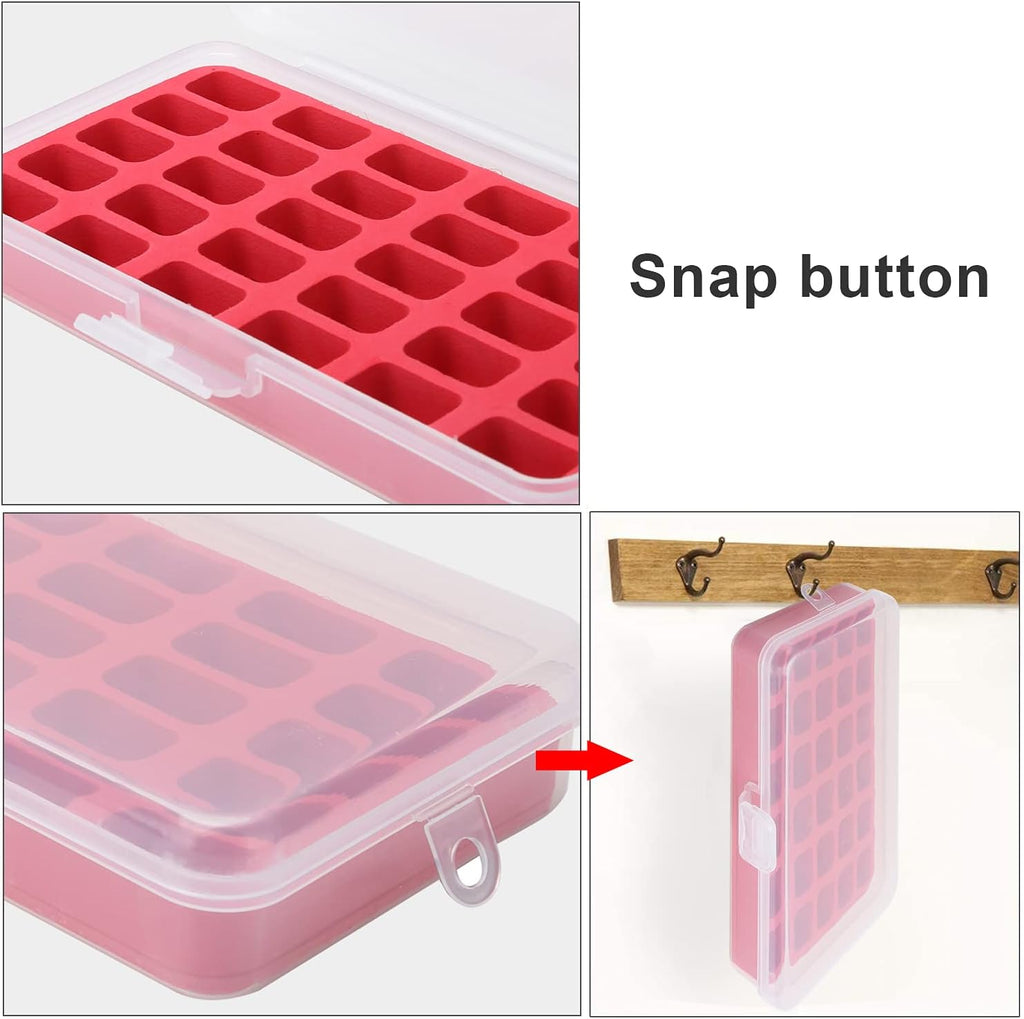 Plastic Empty Bobbin Storage Case, Sewing Thread and Bobbin Storage