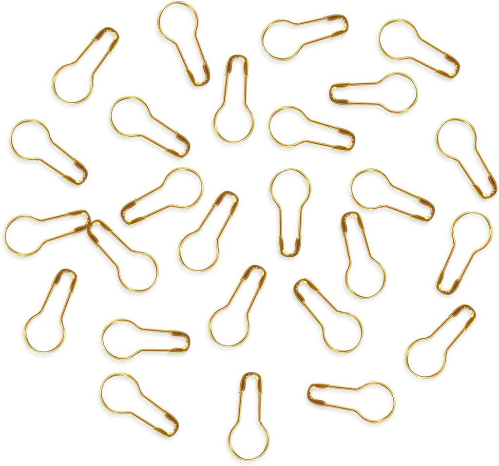 100Pcs 21mm/0.8 Inch Small Metal Gourd Safety Pins Bulb Pin