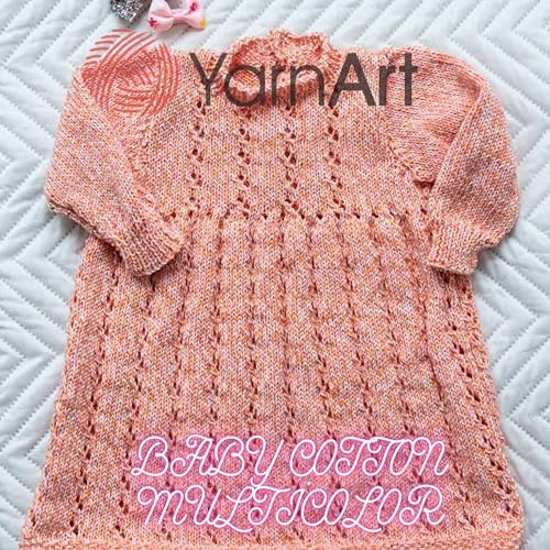 YarnArt Baby Cotton Multicolor Yarn – 50% Cotton 50% Acrylic – 50g