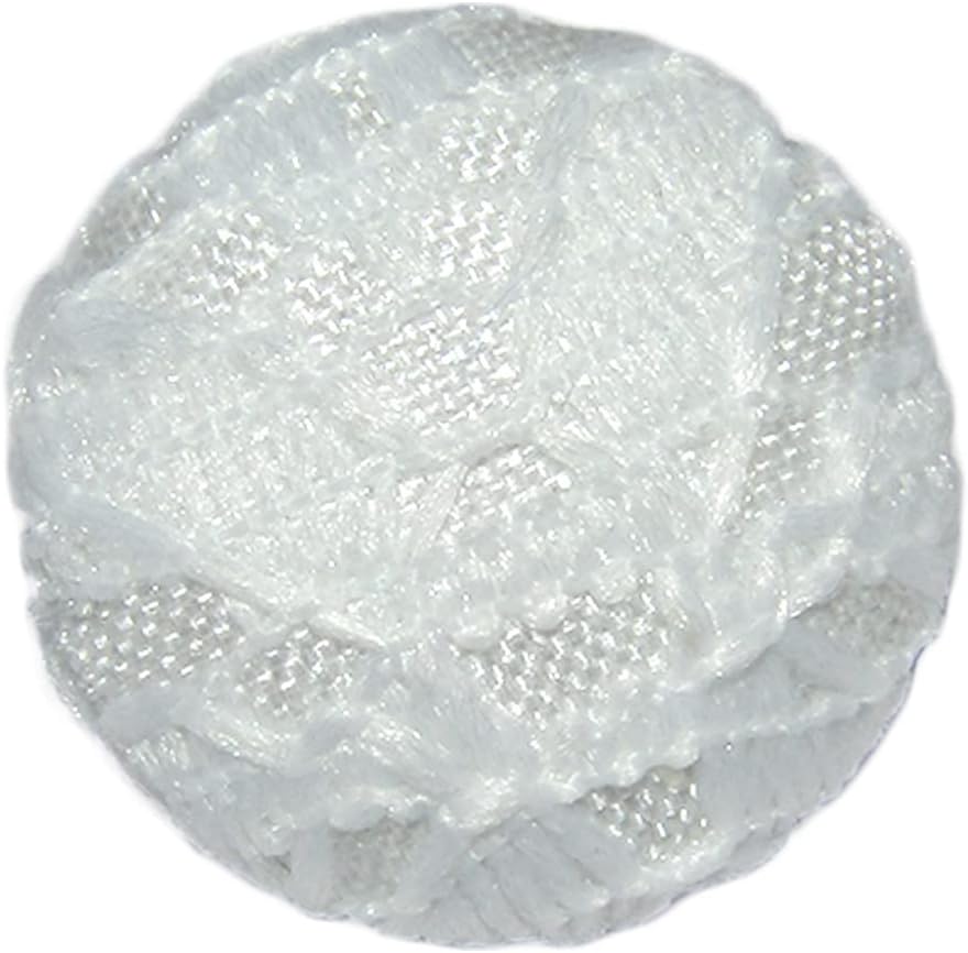 ButtonMode Lace Bridal Trim Buttons for Wedding Dress, Fabric Covered