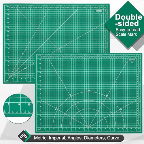 Density-upgraded 18" x 24" Self Healing Sewing Mat, Idemeet Rotary