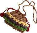 FOMIYES Crochet Crossbody Bag, Knit Drawstring Purse for Women and