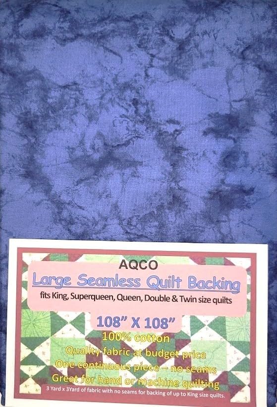 108"x108" Quilt Backing Fabric, Large, Seamless, from AQCO, Marble