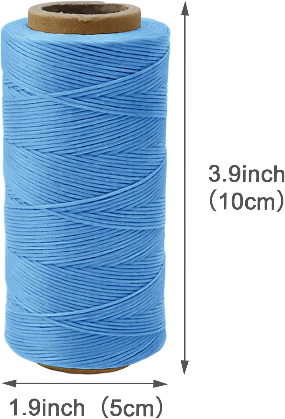 JeogYong 1mm Waxed Thread, 284 Yards 150D Flat Leather Sewing Thread