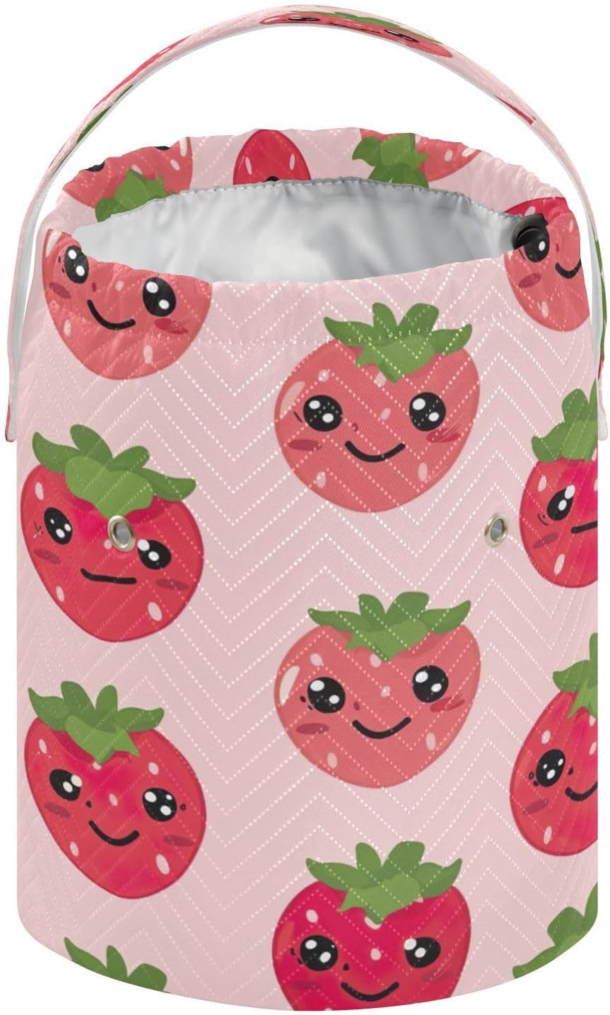 YETTASBIN Strawberry Yarn Storage Bag, Large Crochet Knitting Bag