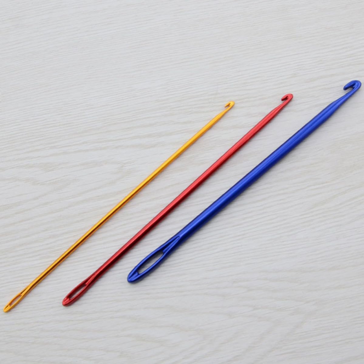 9pcs Aluminum Crochet Hooks, 2.75mm 4mm 6mm Sizes for Yarn
