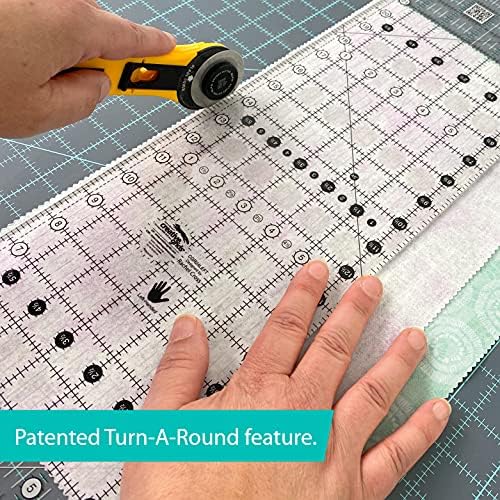 Creative Grids Quilt Ruler 6-1/2in x 24-1/2in Rectangle - CGR24LEFT