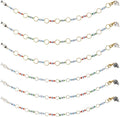 SUNNYCLUE 1 Box 6Pcs Knitting Row Counter Chains Number 0~9 Beads