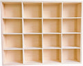 Wooden Organizer Box Storage Divider Holder Showcase Display Tray