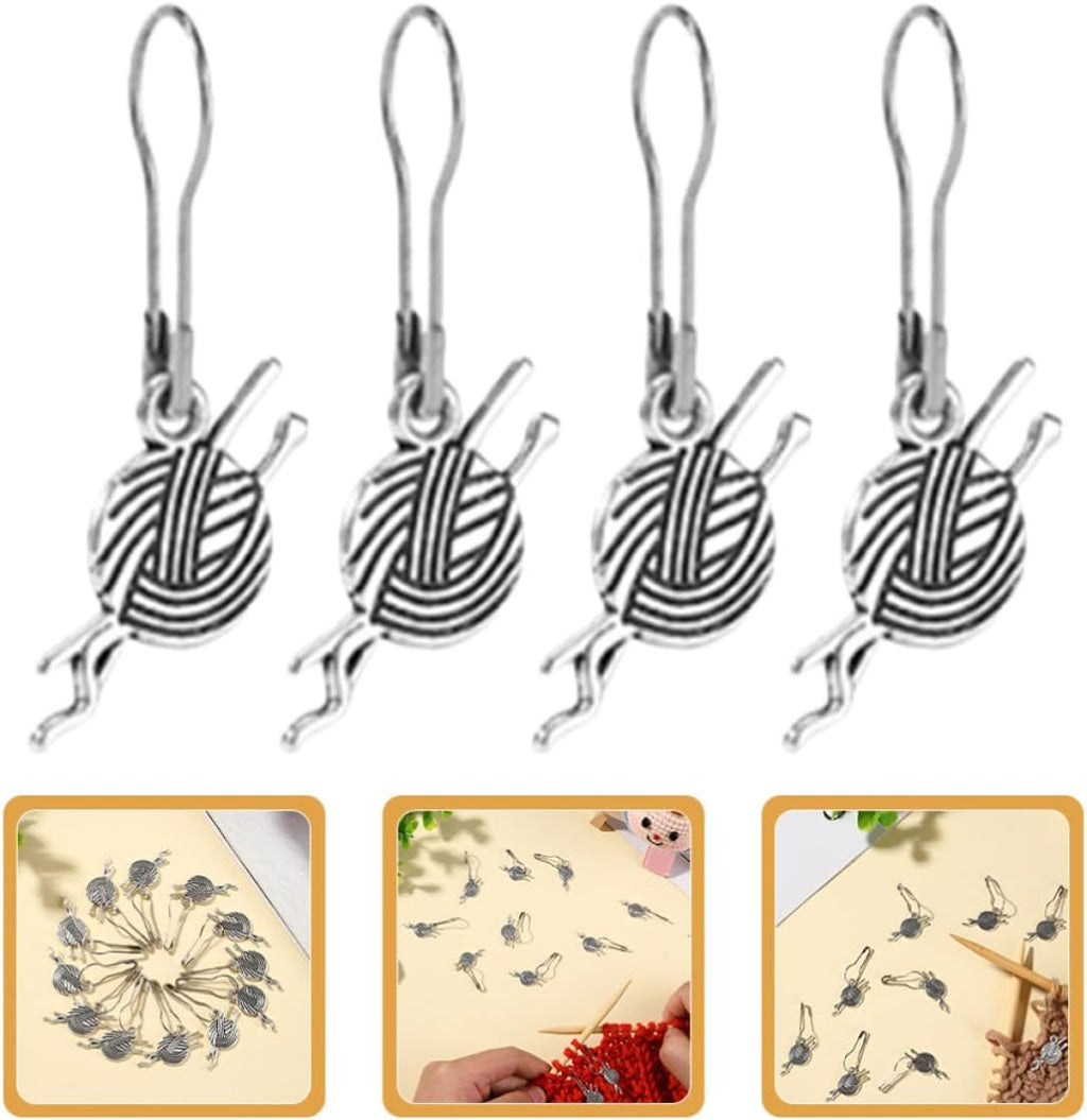 12pcs Metal Knitting Stitch Markers for DIY Crafters Winter Season