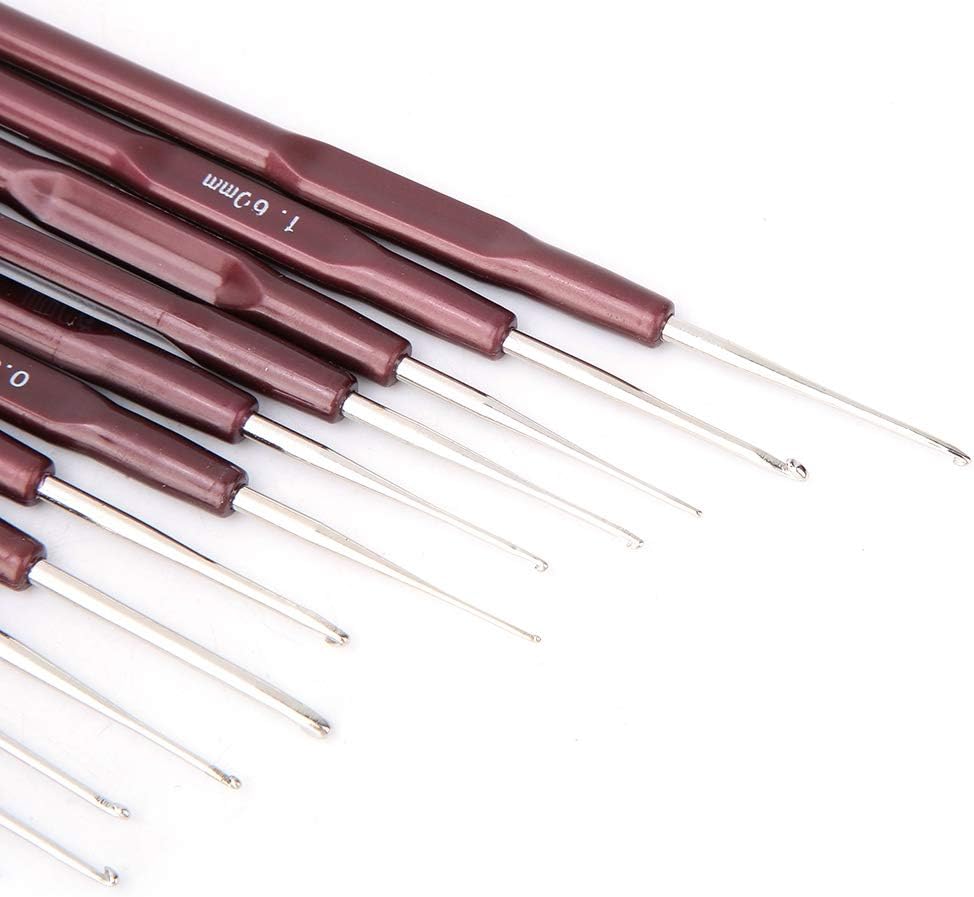 Crochet Hook Set,Stainless Steel Crochet Needle,Small Extra Fine Lace