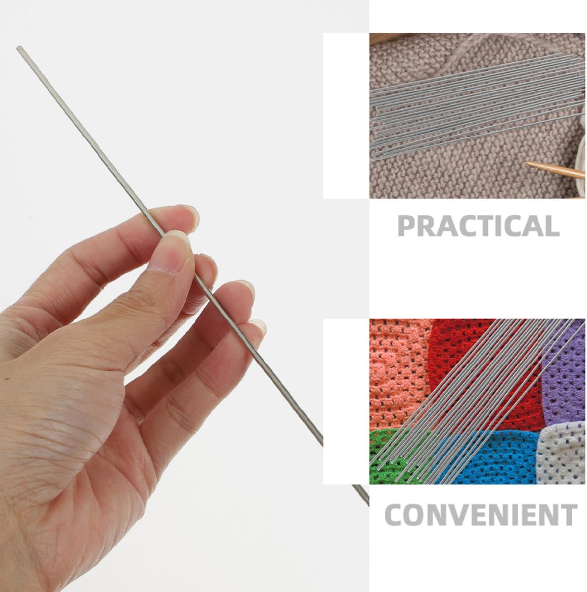 20pcs Blocking Pins Stainless Steel for Crochet Board, Crafting Tool