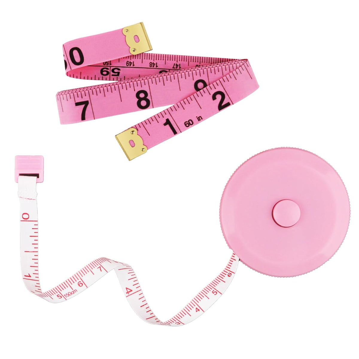 GDMINLO 2 Pack Tape Measure Retractable Measuring Tape for Body Fabric
