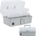Creahaus 13 inch Art Craft Organizer Storage Box with 3 Layer