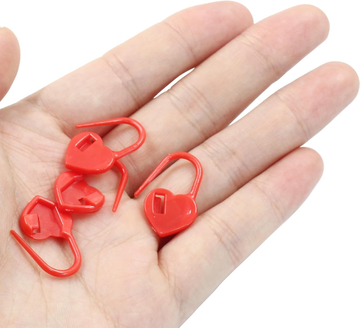 Litoexpe 200 Pcs Red Knitting Stitch Markers