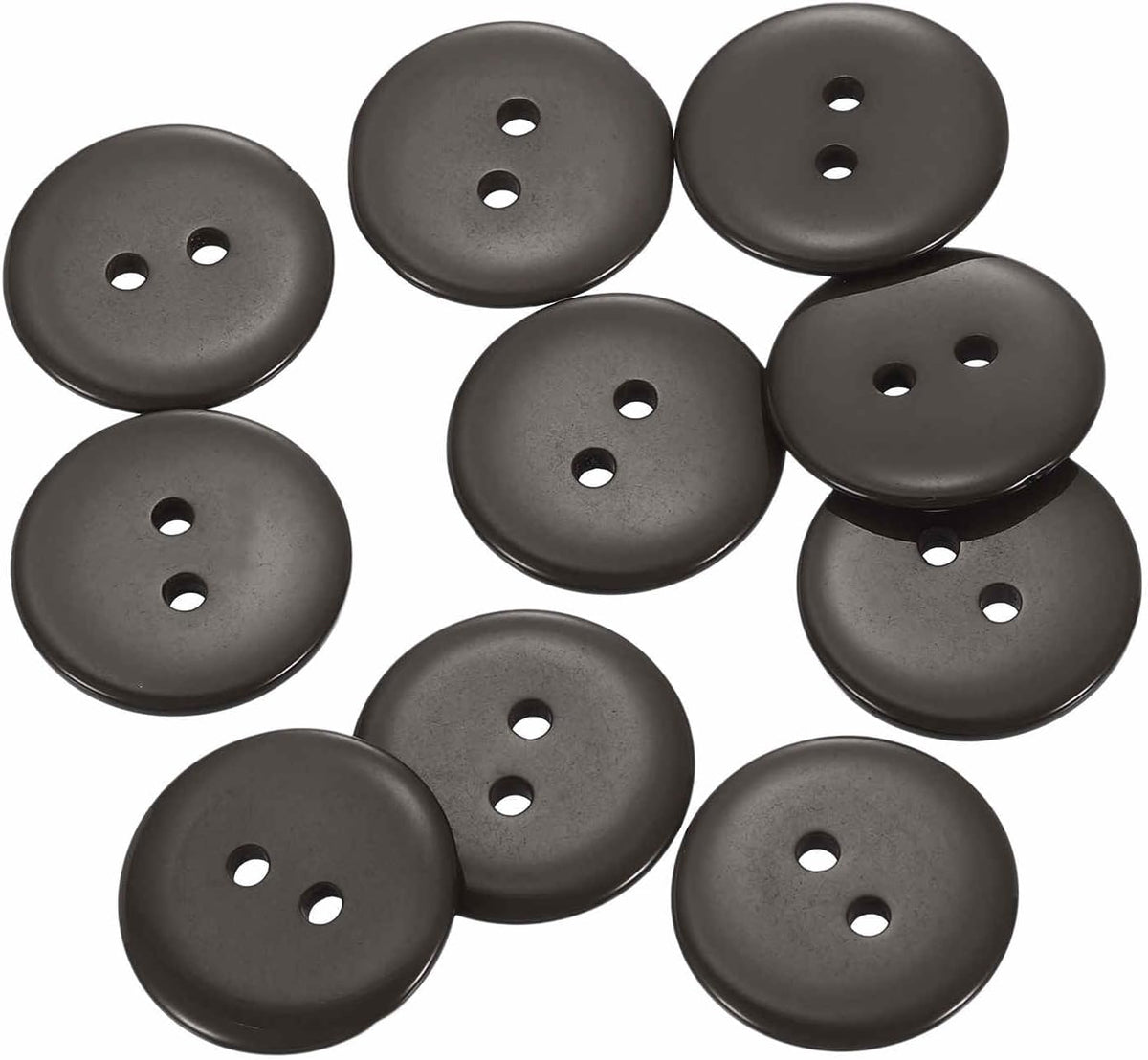 HARFINGTON 10pcs Resin Sewing Button, 20mm (3/4-inch) 2 Holes Round