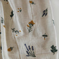 53 inches Width Retro Vivid Botanical Floral Cotton Linen Embroidery