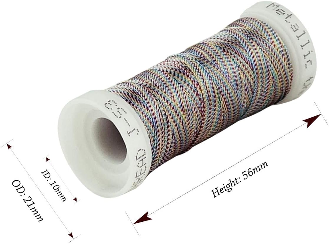 Metallic Embroidery Thread 200 Yards Each for French Embroidery or