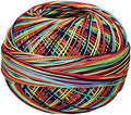 Handy Hands 210-Yard Lizbeth Cotton Thread, 25gm, Rainbow