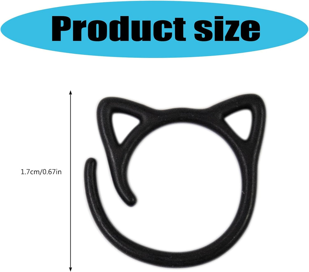 Watreketal Stitch Markers,25 PCS Metal Knitting Markers, Cats Shaped