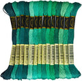 14 skeins Rainbow Color Embroidery Floss - Cross Stitch Threads