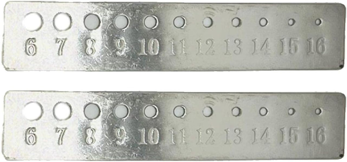 2 Pieces Knitting Gauge Stainless Steel Crochet Hook Ruler Sizer