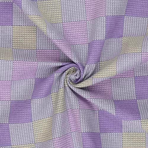 Mook Fabrics Flannel PRT Plaid, Grey Cut by The Yard