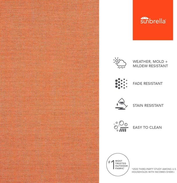Sunbrella Cast Coral Upholstery Fabric by the Yard