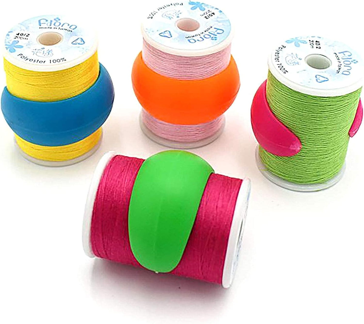 WUWEOT 100 Pack Thread Spool Savers, Spool Huggers Holder for Sewing &