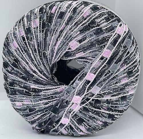 Berlini Ladder Ribbon Glitter Yarn - 50 Grams (1.75 Ounces), 142 Yards