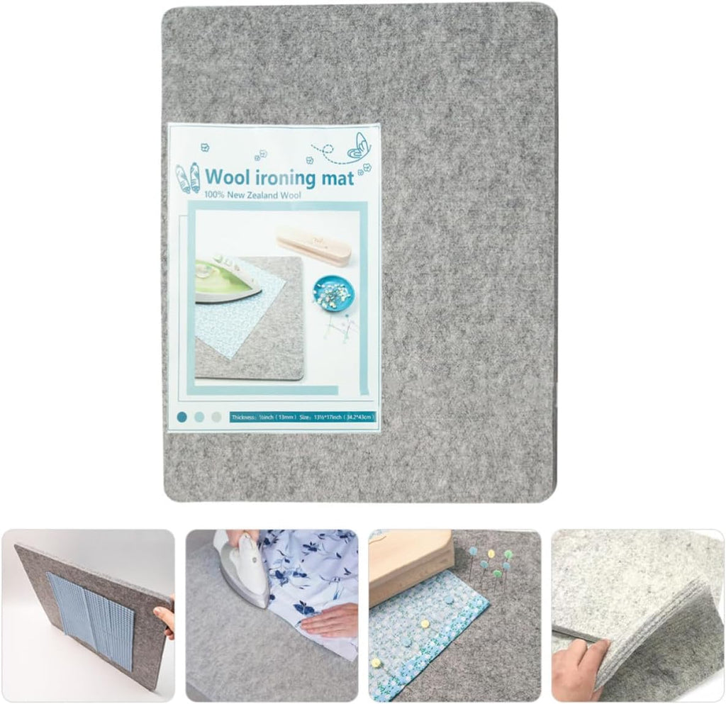 Wool Ironing Mat Heat Resistant Pressing Pad for Quilting Projects